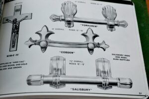 Page from Newman Brothers' catalogue showing handle illustrations