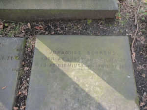 Johannes Berens gravestone