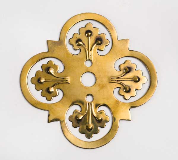 Brass flower shaped backplate