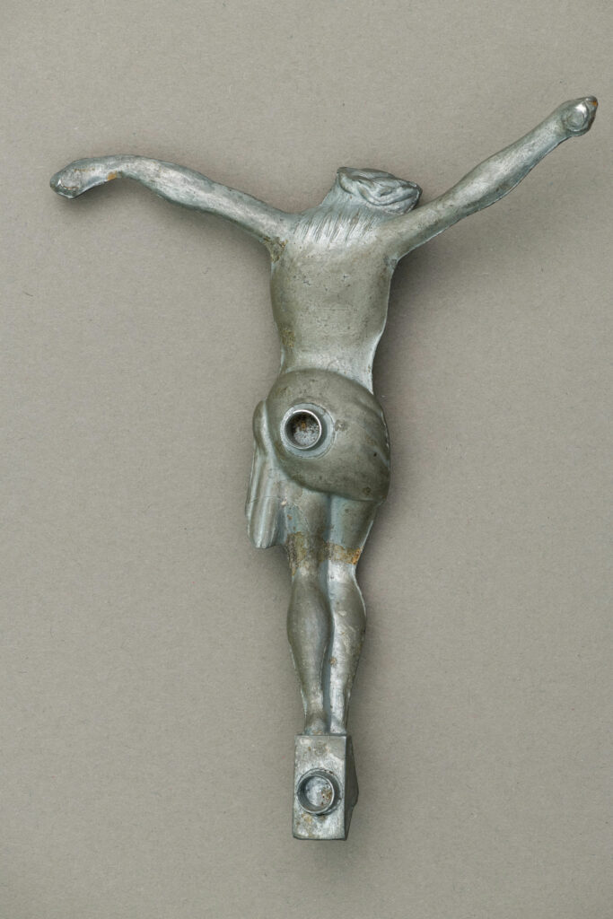 Christ figure ornament back
