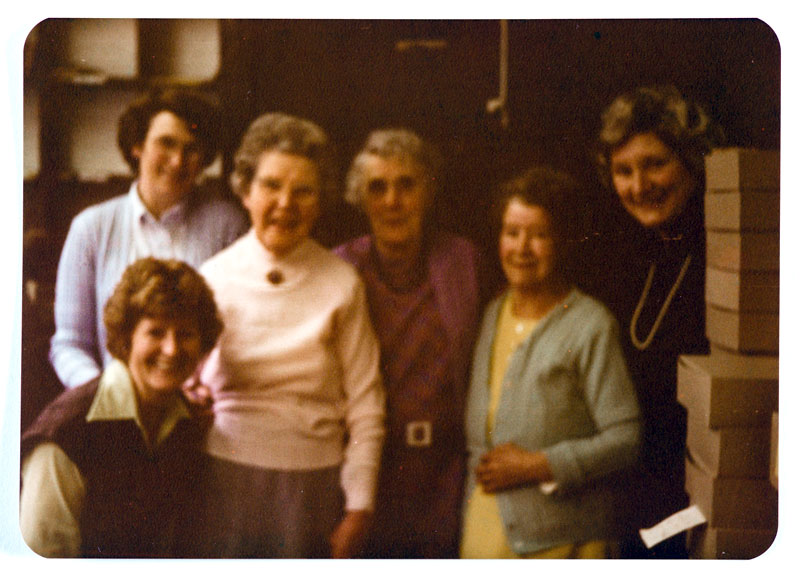 Dolly Dunsby and Women for the Shroud room, photo from 60s
