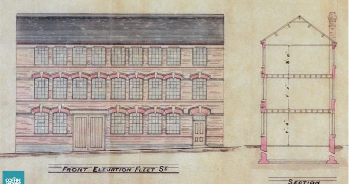 Original architect's plans of Newman Brothers designed by Roger Harley in 1892.