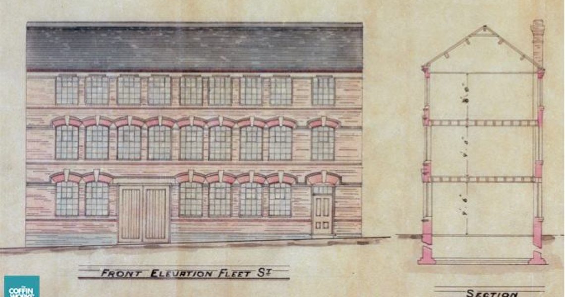 Original architect's plans of Newman Brothers designed by Roger Harley in 1892.